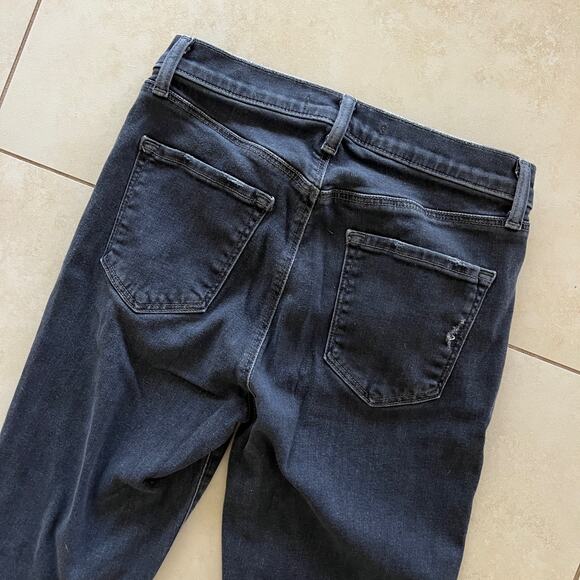 J Brand ALANA Ashes Destruct (Black Distressed) High Waisted Jeans Size 27 - Picture 5 of 8